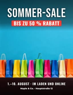 Beispiel-Flyer: Sale