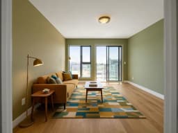 Beispielwohnzimmer im Stil Mid-Century