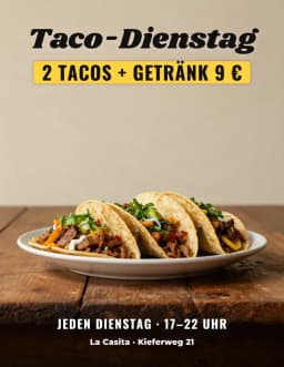 Beispiel-Flyer: Restaurant