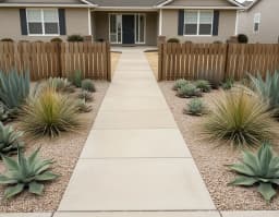 Desert xeriscape