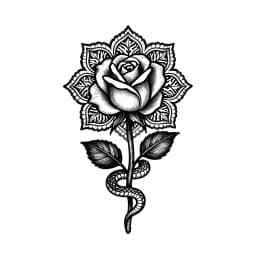 Ornamental tattoo style example
