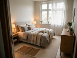Beispielschlafzimmer im Stil Hygge