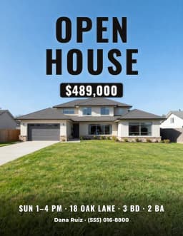 Real estate flyer example