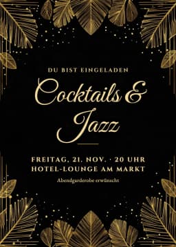 Beispiel-Einladung: Elegante Feier