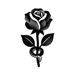 Blackwork tattoo style example