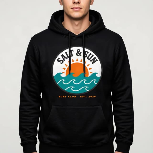 Mockup example: On a man