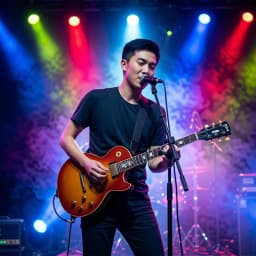 On stage