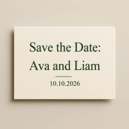 Save the date