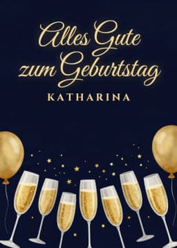 Geburtstagskarte im Stil Elegant