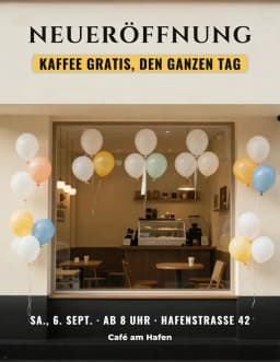 Beispiel-Flyer: Neueröffnung