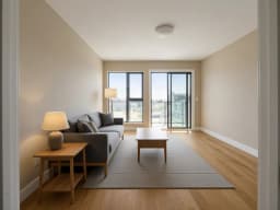 Beispielwohnzimmer im Stil Japandi