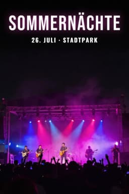 Beispiel-Plakat: Konzert