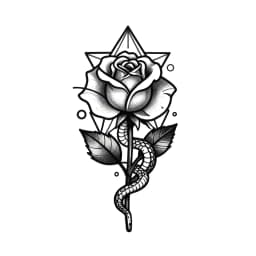 Geometric tattoo style example