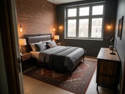 Beispielschlafzimmer im Stil Industrial