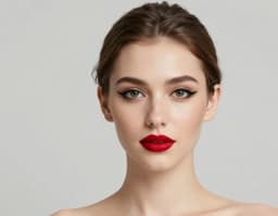 Bold red lip