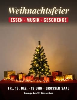Beispiel-Flyer: Weihnachtsfeier