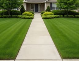 Lush lawn