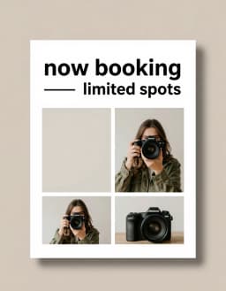 Booking open