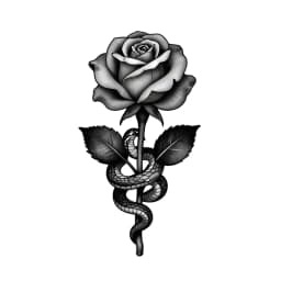 Black & Grey tattoo style example