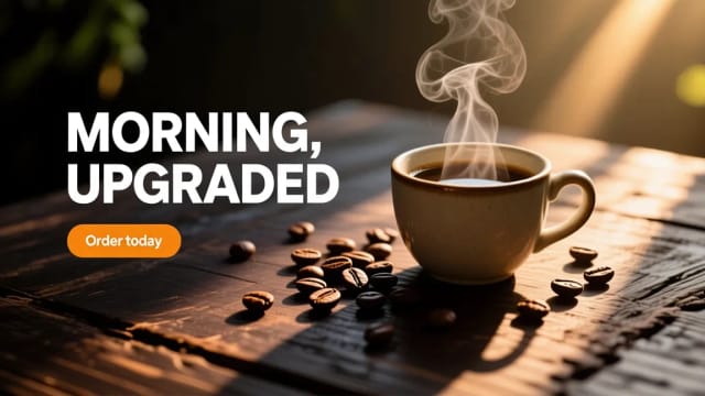 Example AI display ad in wide 16:9 format