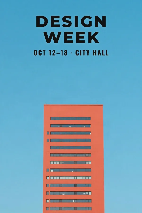 Event posters: Minimal