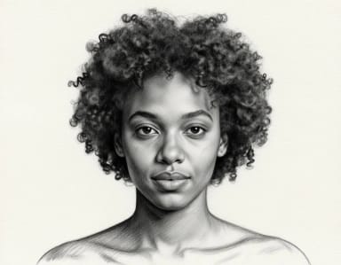 AI Portrait Generator: Charcoal sketch