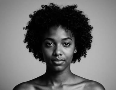 AI Portrait Generator: Black & white