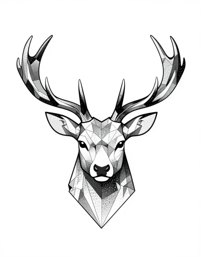 Geometric stag