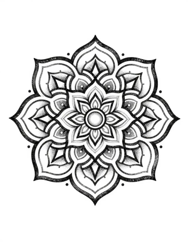 Dotwork mandala