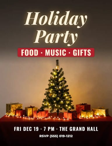 Flyers: Holiday party