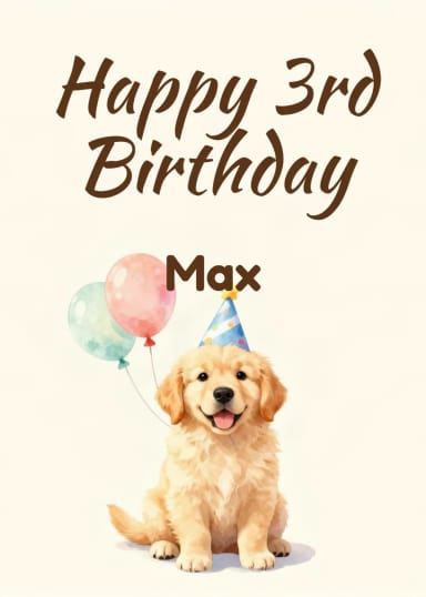 Birthday cards: Pets