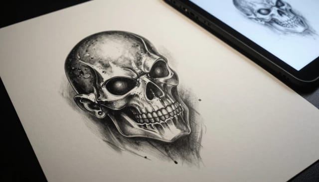 AI Tattoo Generator turning an idea into a design