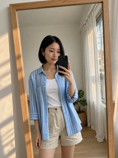 AI Clothes Changer: Beach