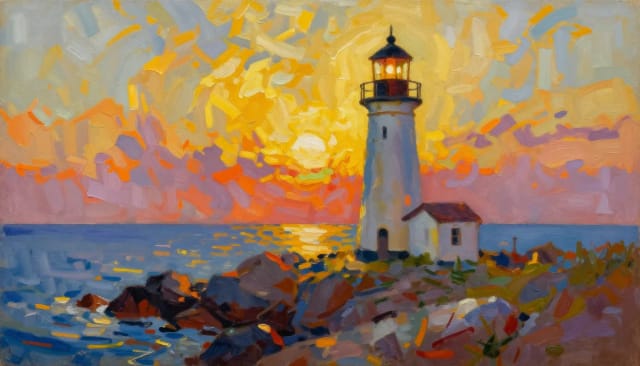 Several painting styles applied to one photo