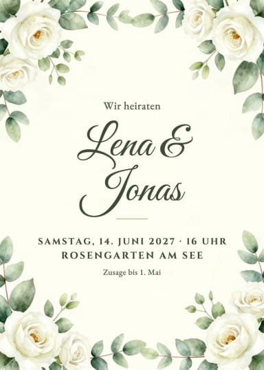 Einladungen: Hochzeit