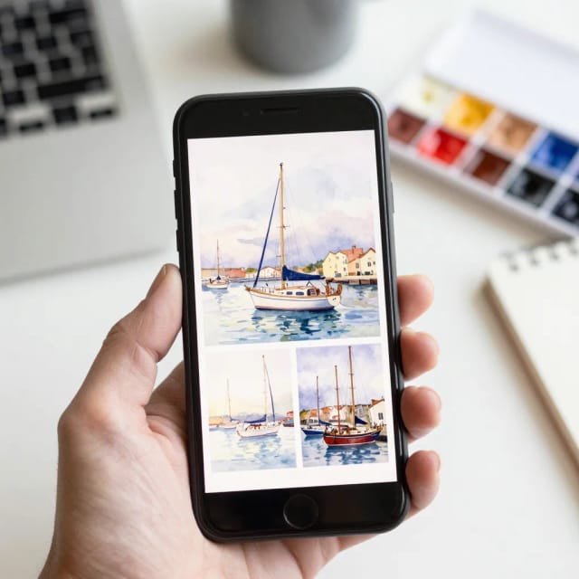 Choosing a watercolor style for photo to watercolor