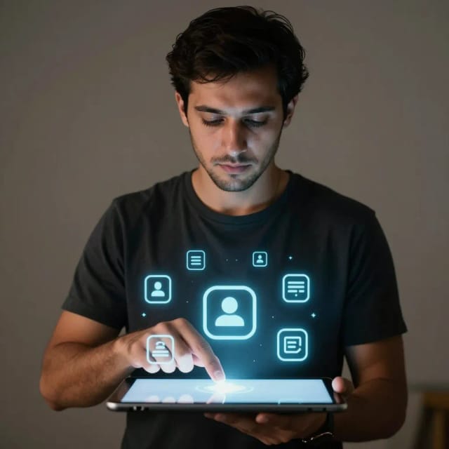 Generating a stylized profile picture from a photo