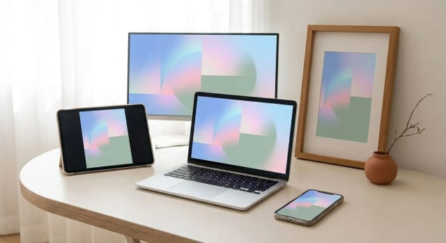 Exporting and publishing finished AI-created media