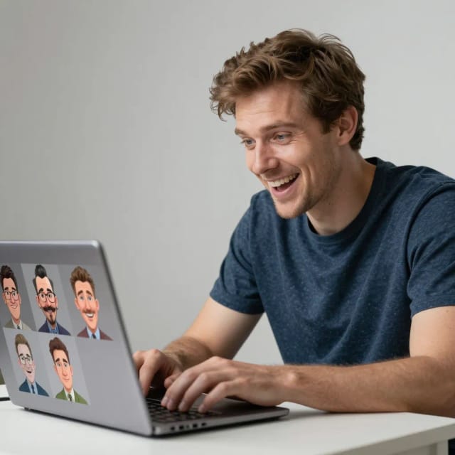 Comparing results from the caricature maker