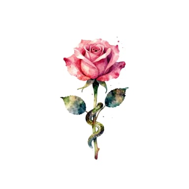 AI Tattoo Generator: Watercolor