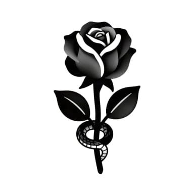 AI Tattoo Generator: Blackwork