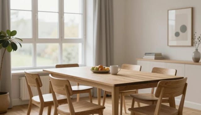 Empty room transformed with virtual staging