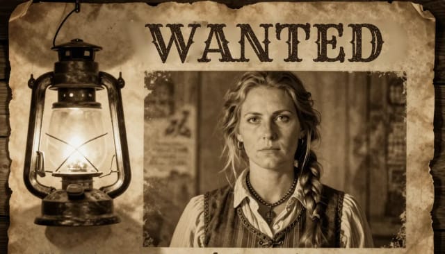 Photo turned into a vintage saloon wanted poster generator result