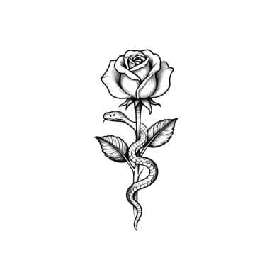 AI Tattoo Generator: Fine Line