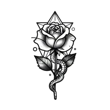 AI Tattoo Generator: Geometric
