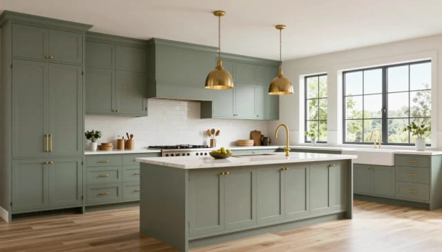 AI kitchen design keeping layout while changing style