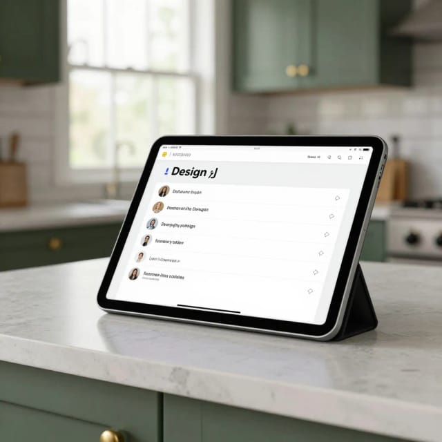 Generating a redesign with AI kitchen design