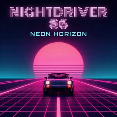 Album Cover erstellen: Synthwave