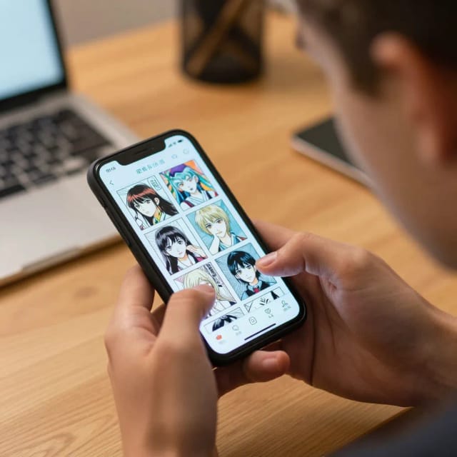 Selecting a cartoon style in the ai cartoon generator