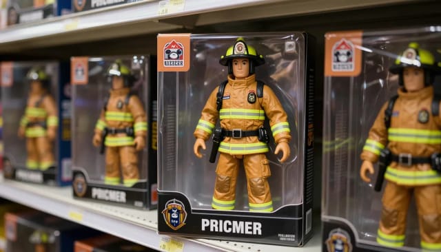 Photo transformed into a boxed action figure
